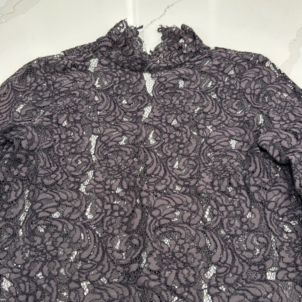 Light Purple to Grey Lace Turtleneck with Silky Tank Underneath. Never worn!